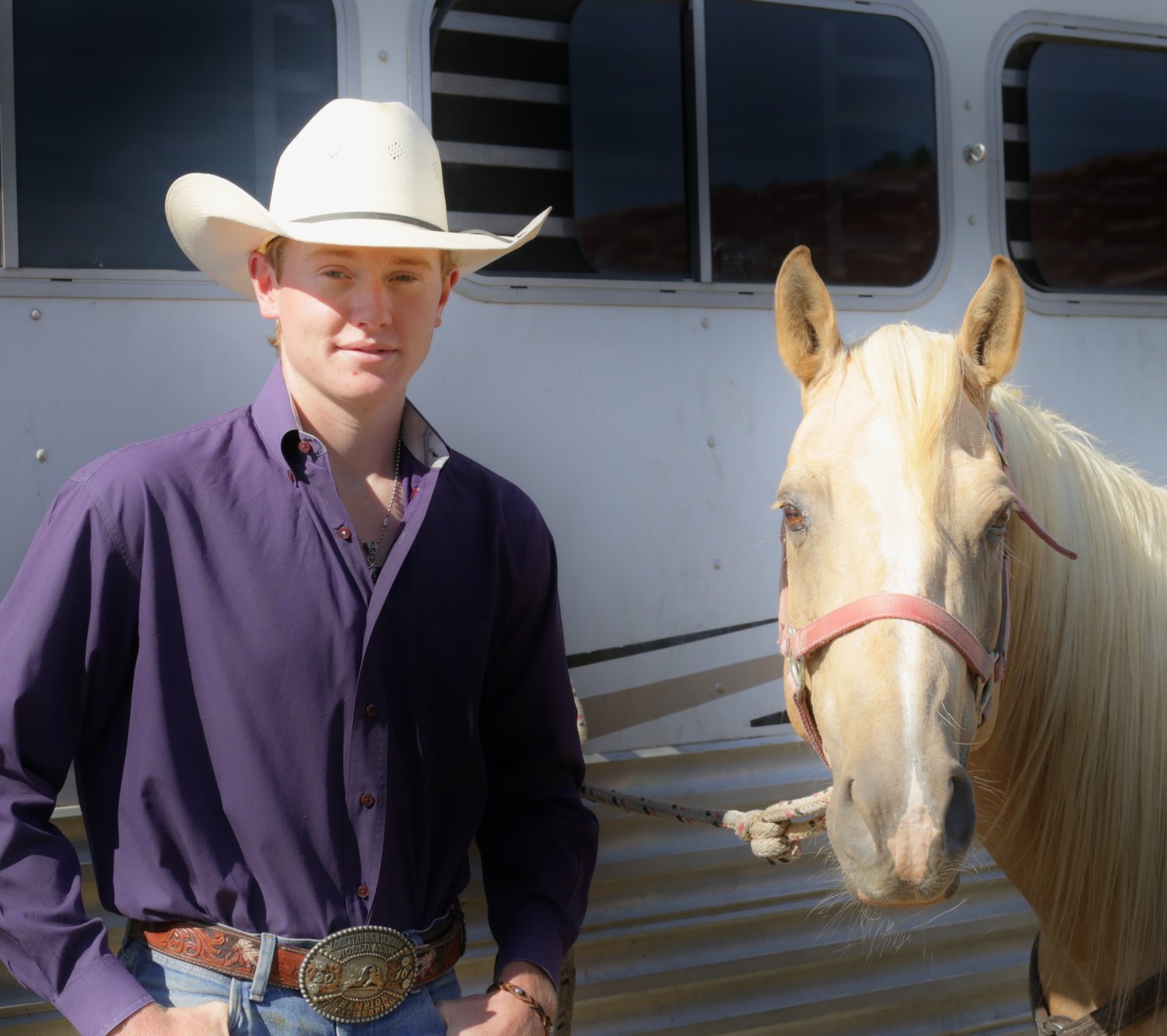 Colt and his horse, Yella.